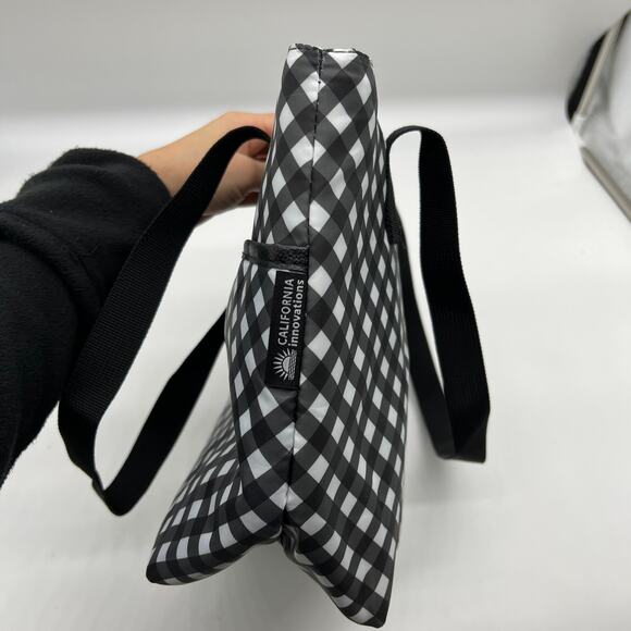 California Innovations Set of 2 Tote Insulated Floral and Black - Picture 9 of 16